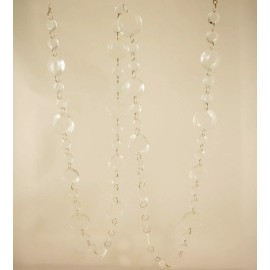 Unbranded 6' Acrylic Crystal Round Wedding Garland Holiday Party Favor Decor
