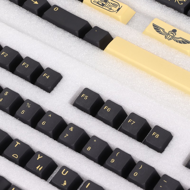 PBT Keycaps 132 Keys Letterless Cherry Height Egyptian Pharaoh Theme