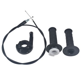22mm 7/8" Left Brake Handle Clutch Lever Perch and 65" brake cable with Mini Bike Throttle Cable Kit Assembly for Predator 212cc 196cc for Coleman CT200U CT200U-EX BT200X CC100X Pit Dirt Bike Parts