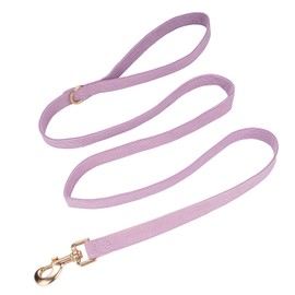 YUDOTE Soft Corduroy Dog Lead Medium 2 x 150 cm Lilac