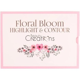 Beauty Creations - Floral Bloom Highlight  Contour  Polvo iluminador y contorno, tonos neutros, clidos y fros, con Acabado brillante para todo tipo...