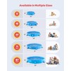 Peteast Foldable Dog Kiddie Pool with Stable Side Support, Hard