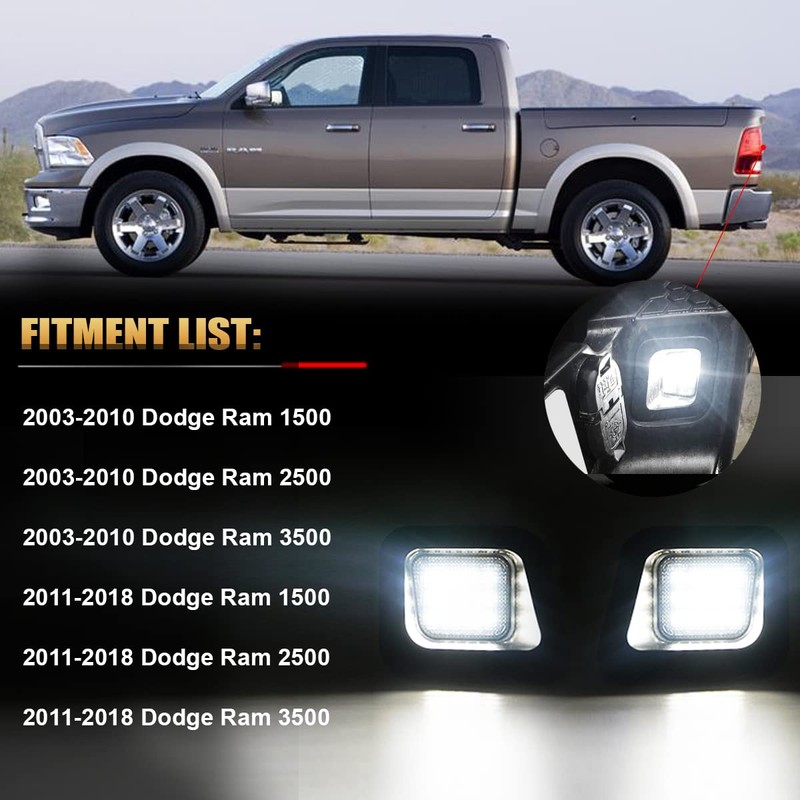 D-Lumina Luces LED para matrícula de montaje de lente ahumada