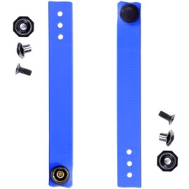 HolsterSmith - IWB Soft Belt Loops - (Blue) – HD Ruberized Nylon - w/Pull-The-Dot Security Snaps & Mounting Hardware - (Fits 1.25-2.0 inch Belts (Adjustable) - (1 Pair)