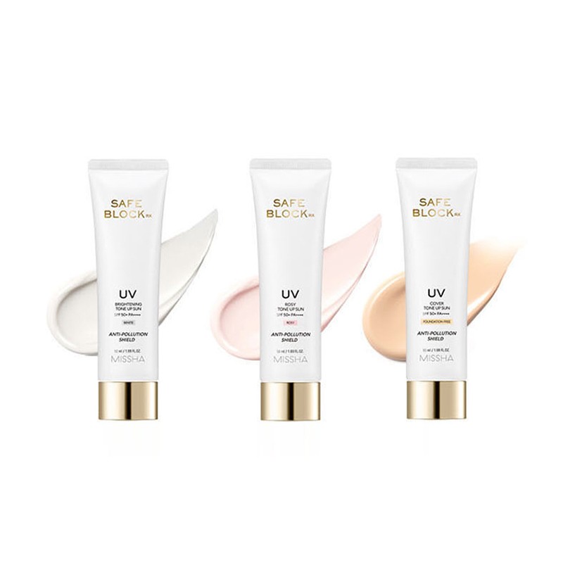 미샤 세이프블록 RX UV 로지 톤업 선크림 SPF50+ PA++++, 50ml,