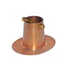Monarch Rain Chains 25034 Pure Copper Gutter Adaptor with Brass