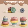 Mini Tudou 6 Pcs Stacking & Nesting Circle Toy,Soft Building