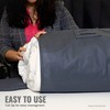 Hoesh UK Grey Single Duvet Storage Bag - Breathable Cotton