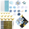 Artificial Flower Arrangement Graduation Cap Decorations Set - Artificial Flowers,