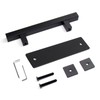 Sliding Barn Door Handle Flat Back Plate Double Sided Rectangular