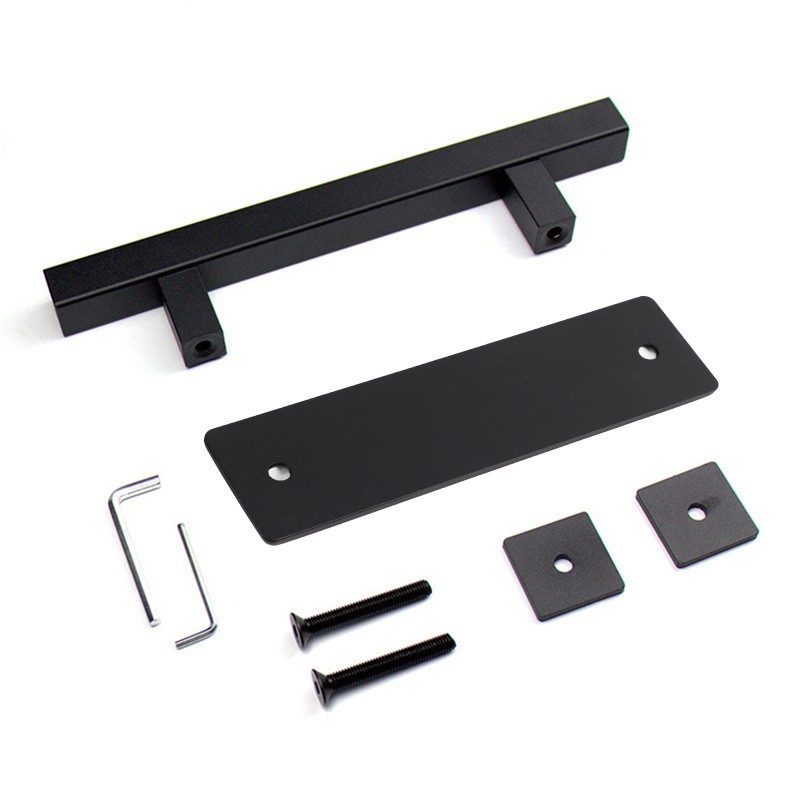 Sliding Barn Door Handle Flat Back Plate Double Sided Rectangular