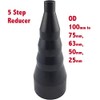 Dust Extractor Hose Fitting Reducer 100/25 OD 100mm to 75mm