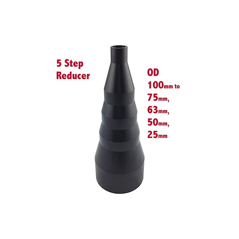 Dust Extractor Hose Fitting Reducer 100/25 OD 100mm to 75mm