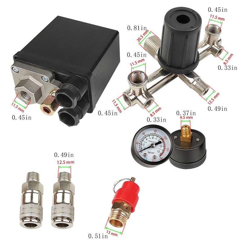 Air Compressor Pressure Switch Pressure Switch with Regulator Control Valve