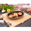 CHG 3381-16 Baking Mould Oval Anthracite Metallic