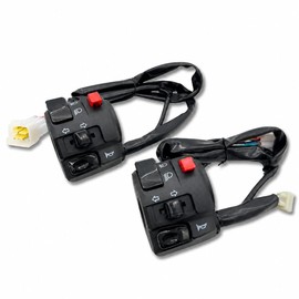 JYFACTORY Motorcycle Handle Switch Bike Universal Left Hazard Turn Signal 2pcs