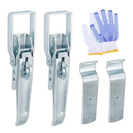 GMKD 4Pcs Trailer Gate Latch Handle Parts, RV Trailer Lift Gate Latches, Utility Trailer Tailgate Latch Replacement Accessories for RV Camper Caravan