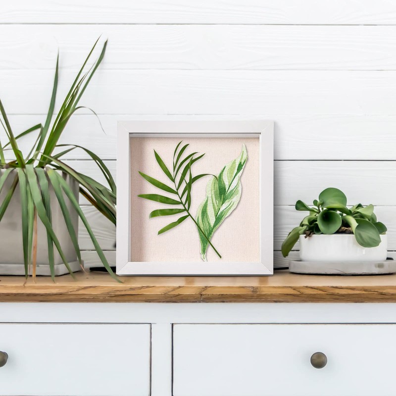 QDSSDECO 10"x10" Shadow Boxes Display Cases with Soft Linen Back