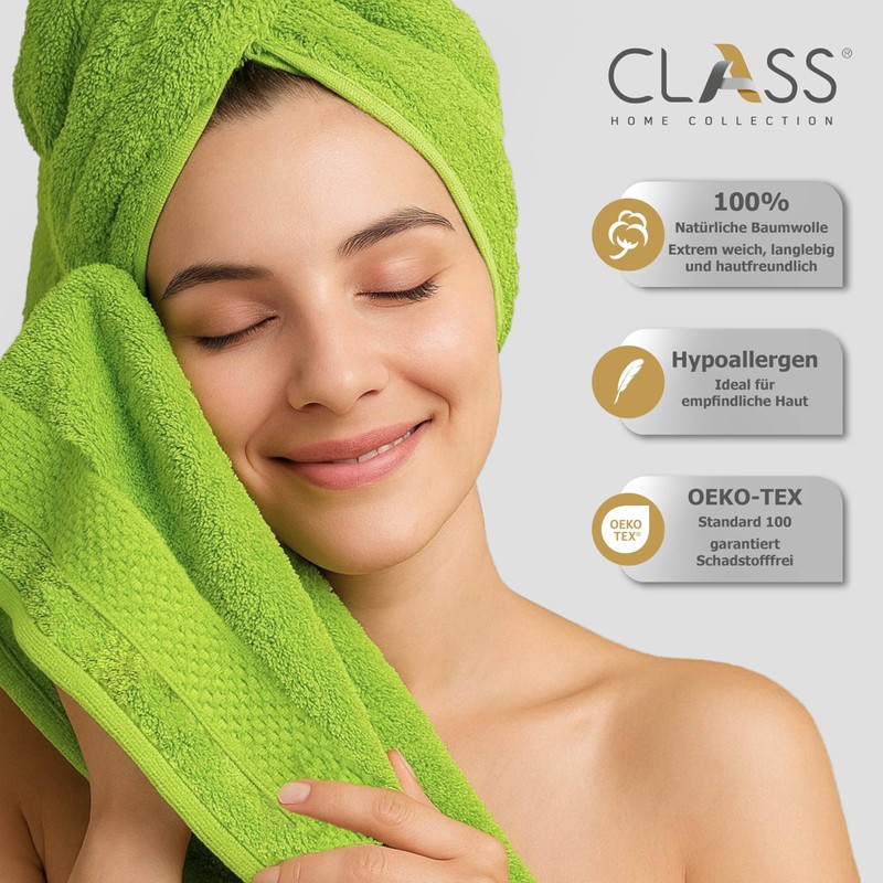 Class 4 Piece Terry Towelling Bath Towel Set | Pack