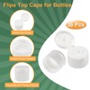 uxcell 36pcs 24/410 Flips Top Caps For Bottles, Replacement Plastic