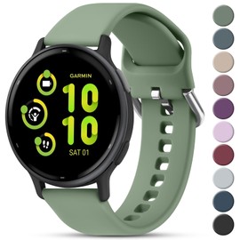Meliya Bands Compatible with Garmin Vivoactive 5 / Vivoactive 3 Watch Band, Garmin Venu 2 Plus / Venu Sq / Venu Watch Bands Women Men, Soft Silicone Sport Replacement Strap for Garmin Vivoactive 5,