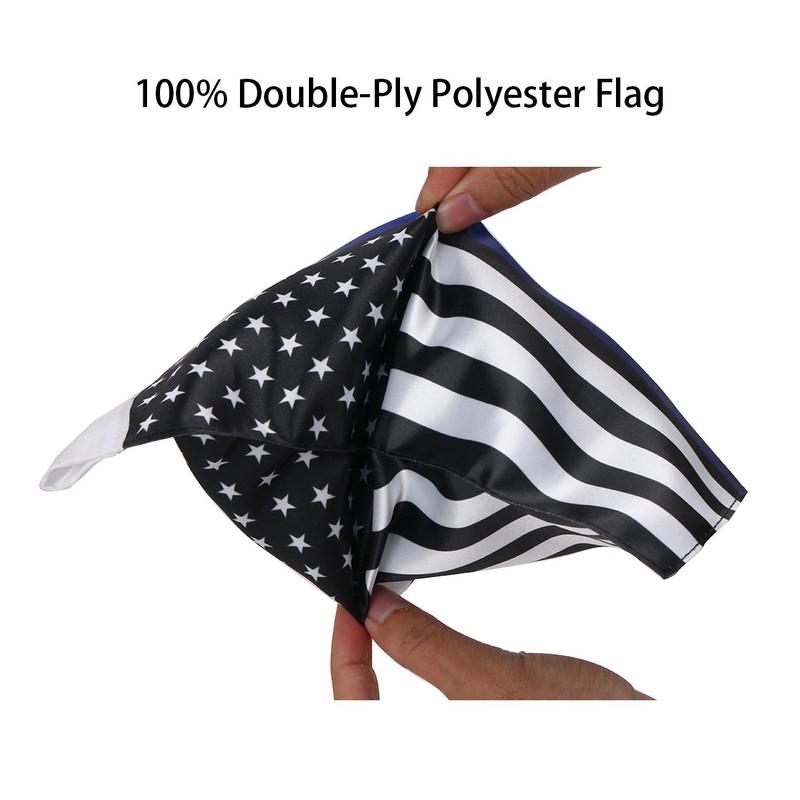 E-Most Universal Replacement Motocycle Flag Sleeved 6"x9" Thin Blue Line