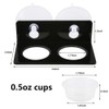 SLSON Gecko Feeding Ledge Acrylic Suction with 20 Pcs 0.5oz