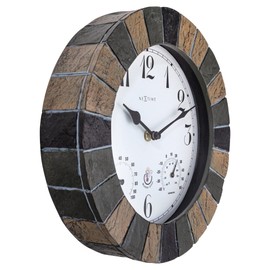 NEXTIME Aster Outside Weather Station Wall Clock