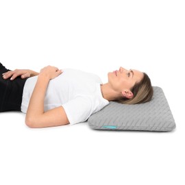 Premium Memory Foam - Almohada plana para dormir boca abajo, 5 cm de altura, funda de bambú                                                           