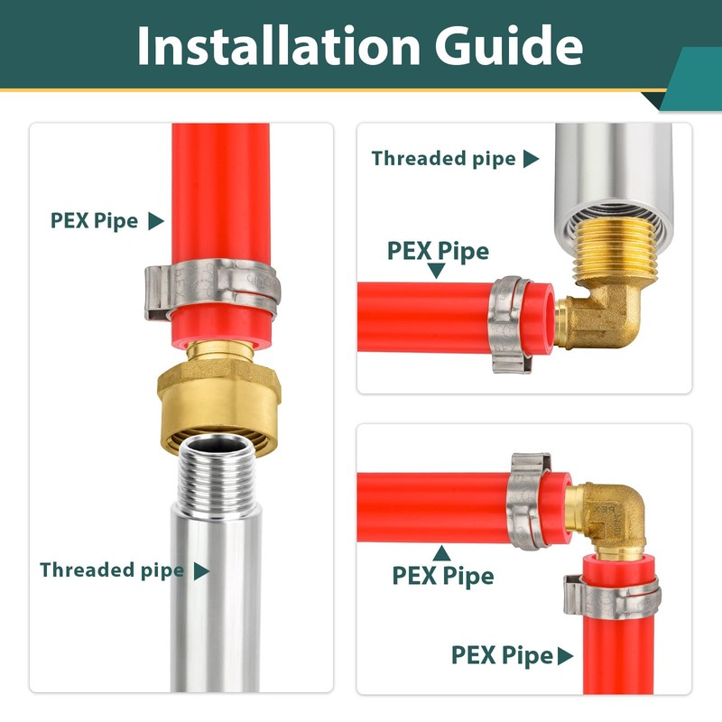 20-Pack PEX Fittings Niikappu 1/2" x 1/2" NPT Female Threaded