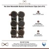 Trafalgar No Sew Moveable Button End Brace Clips (Set of