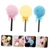 TOVINANNA 3pcs Lollipop Fluffy Powder Puff Soft Reusable Makeup Tools