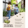 NICI Children's Backpack Yellow 2 in 1 with Cuddly Toy