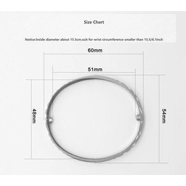 Luxury Gold-Plated Stainless Steel Simple Style Love Bangle Bracelet for Women Men (Gold in size 16)