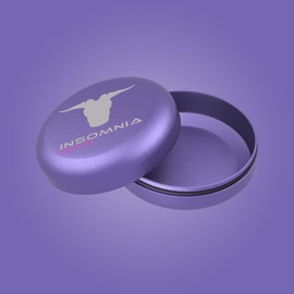 Insomnia Smoke Insomnia Smoke Pocket Storage Puck | Smell Odour Water Proof Air Tight | Aluminium Container Metal Stash Tin for Tobacco Travel Size (Lavender)