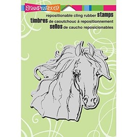 Stampendous Cling Stamp 4.75 x 4.5-inch, Filly Sketch