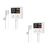 iPower Temperature Controller 1200W 10A Dual Digital Outlet Thermostat Plug