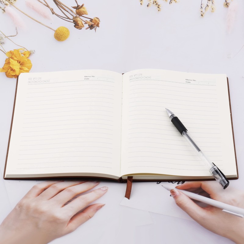 LBWCER Music is What Feelings Sound Like Leather Journal Notebook