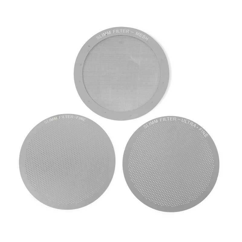 Reusable Filter Set by Slimm Filter - 3 Piece, Stainless