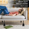 MYMULIKE Bed Risers 5 inch, Heavy Duty Bed Lifts Risers