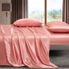 Counfeisly 4 Pieces Satin Sheets Set, Queen Size Luxury Silky