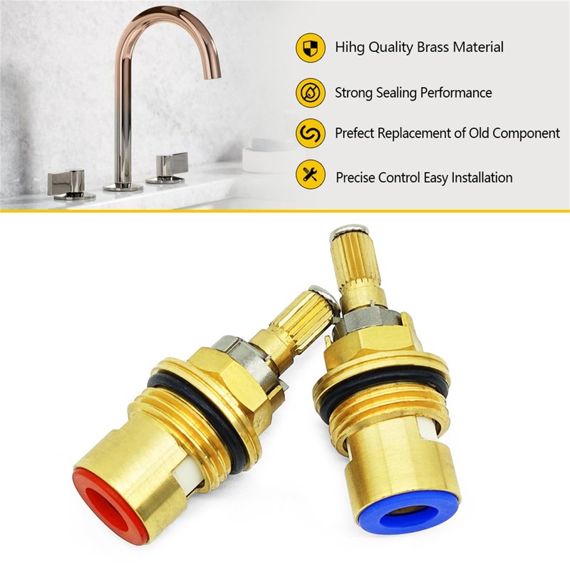 Meyffon 2 Pack Ceramic Valve Cartridge Compatible with Kohler K-GP77005-RP