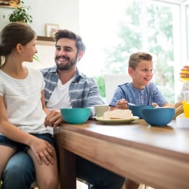 LIANGKEN Unbreakable Cereal Bowls 24Oz Plastic Bowls, Reusable Light Weight Bowl Set of 6