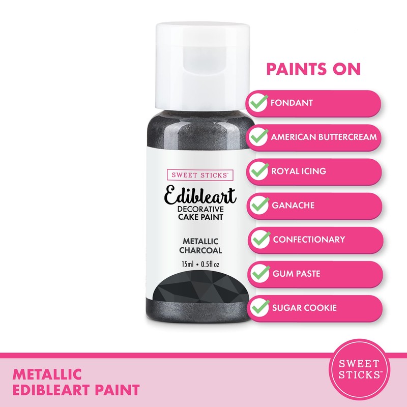 Sweet Sticks Edible Art Decorative Cake Paint 0.5 Ounce (15