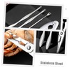 FELTECHELECTR 3Pcs Crab Eating Kit Handheld Stainless Steel Seafood Tools
