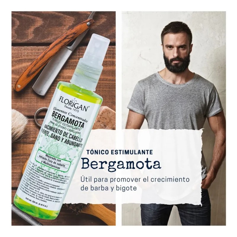 Tonico Bergamota Estimulante De Cabello Florigan 250 Ml