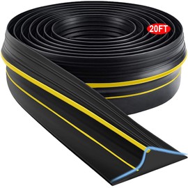 Jin&Bao Universal Garage Door Threshold Seal Strip, Bottom Weather Stripping Replacement Rubber Waterproof 20 FT Length