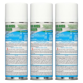 Bug Foggers for Home Indoor & Outdoor Use, Insect Fogger, All Mosquito, Cockroach, Ant, Spider & More, Non-Staining, Water-Base Formula, 6 oz, Pack of 3