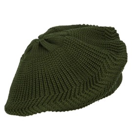 e4Hats.com Cotton Rasta Tam Beret - Olive OSFM