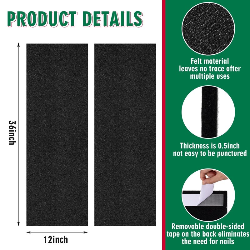 Hahafelt Dart Board Wall Protectors Dart Board Backing Felt Wall